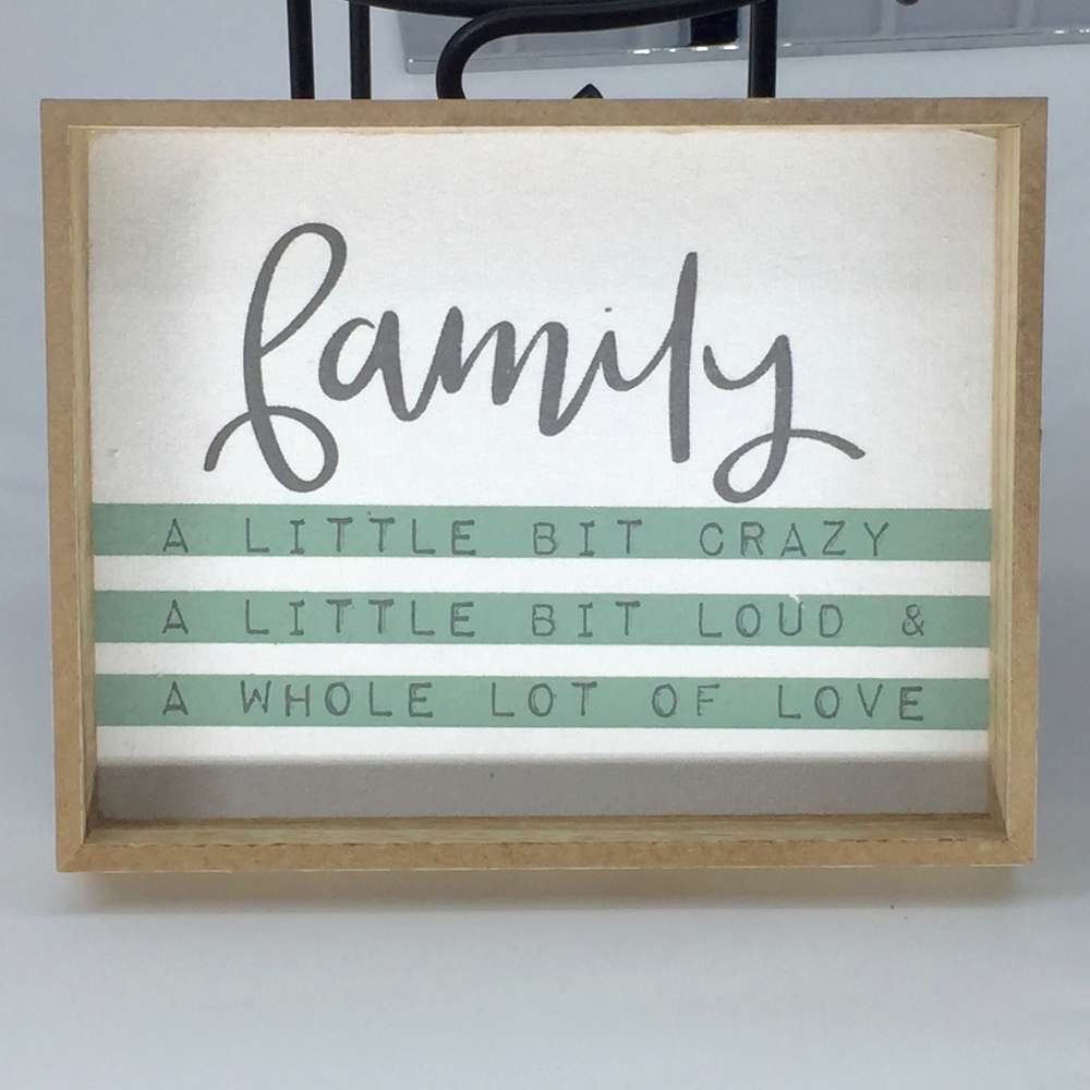 Horizon Group USA Wood Shadowbox Family Sign